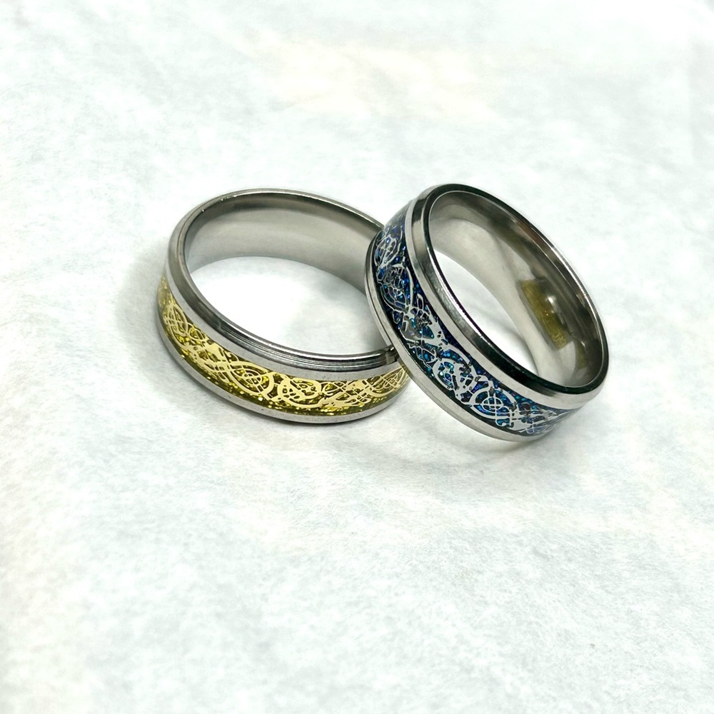 Ss Blue Ring - image 1